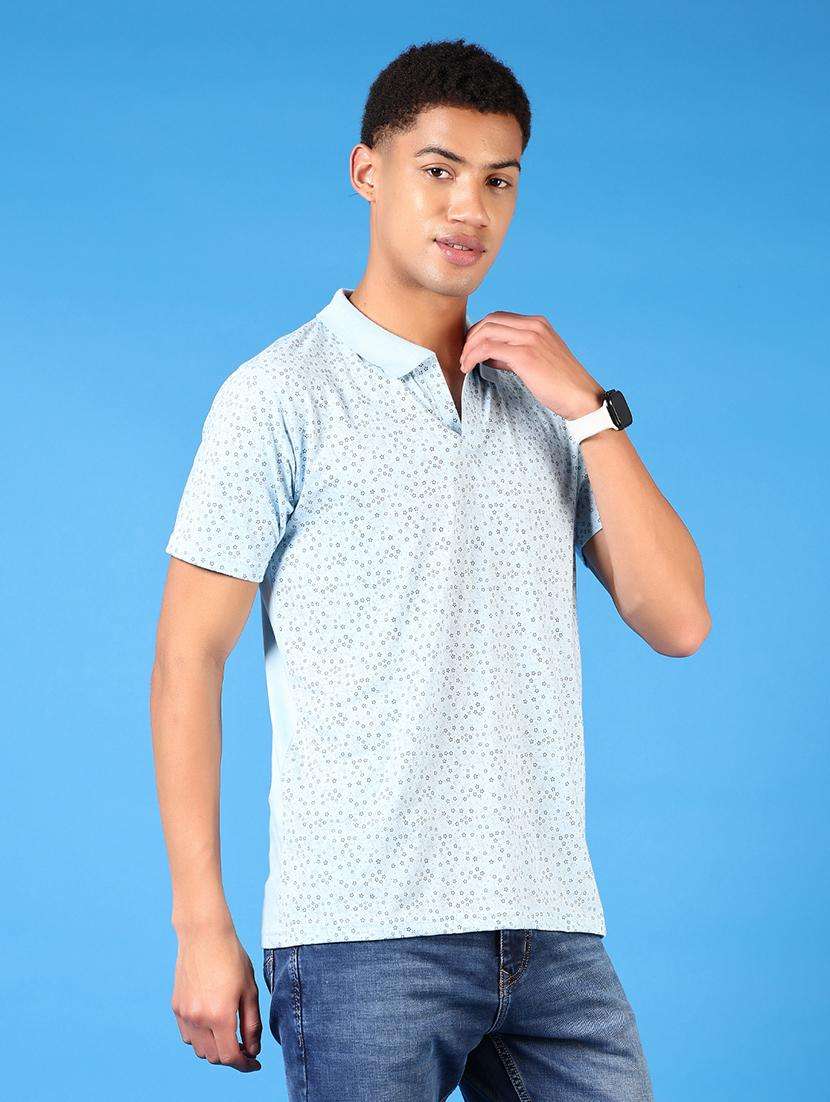 men short sleeves printed polo t-shirt - 21749834 -  Standard Image - 1