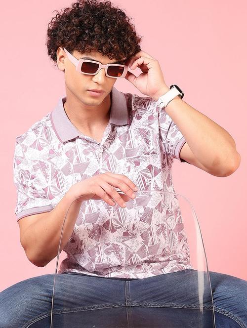 men short sleeves printed polo t-shirt - 21749839 -  Standard Image - 0