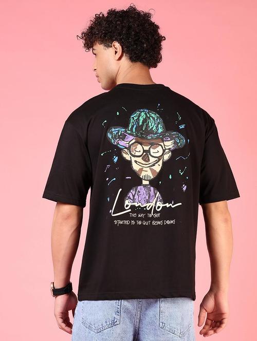 men front & back print short sleeves t-shirt - 21749846 -  Standard Image - 0