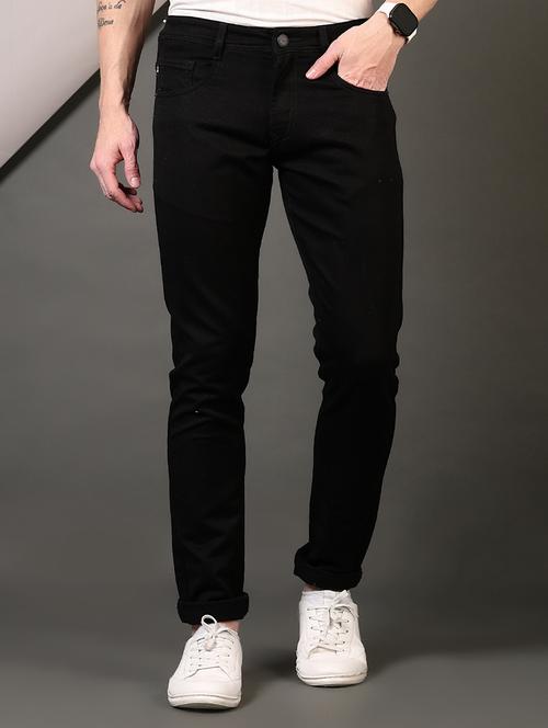 men solid mid rise slim fit jean - 21749862 -  Standard Image - 0