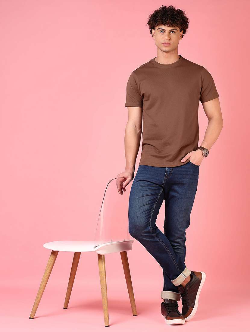 men solid mid rise slim fit jean - 21749870 -  Standard Image - 4