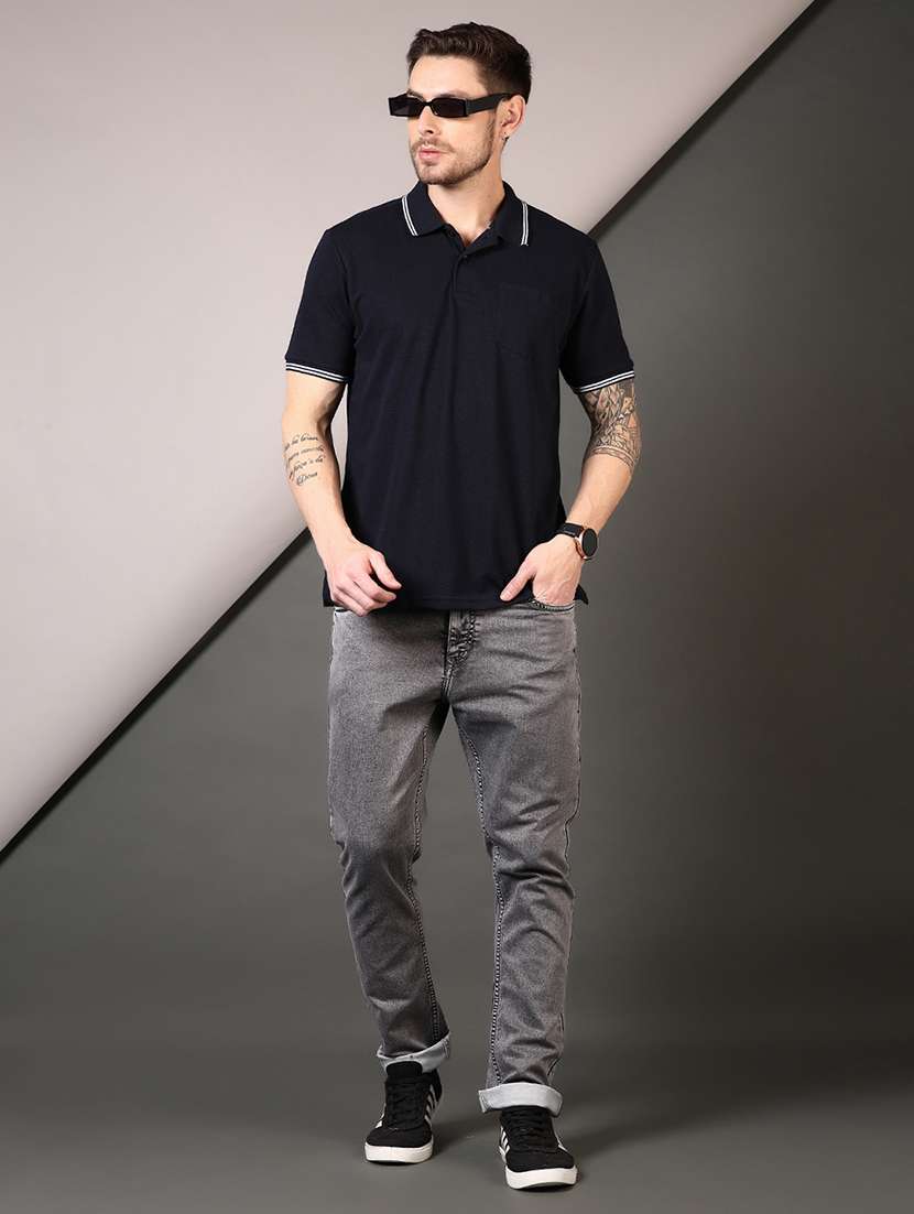 men solid mid rise slim fit jean - 21749884 -  Standard Image - 4