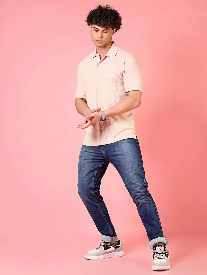 men solid mid rise slim fit jean - 21749886 -  Standard Image - 4