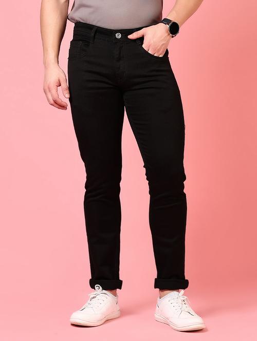 men solid mid rise slim fit jean - 21749891 -  Standard Image - 0
