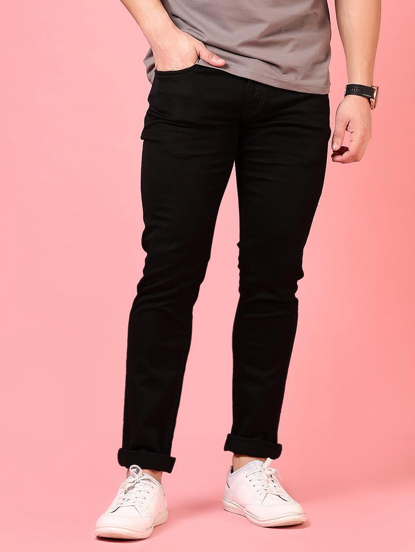 men solid mid rise slim fit jean - 21749891 -  Standard Image - 1