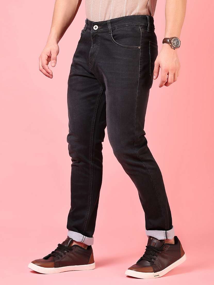 men solid mid rise slim fit jean - 21749893 -  Standard Image - 1