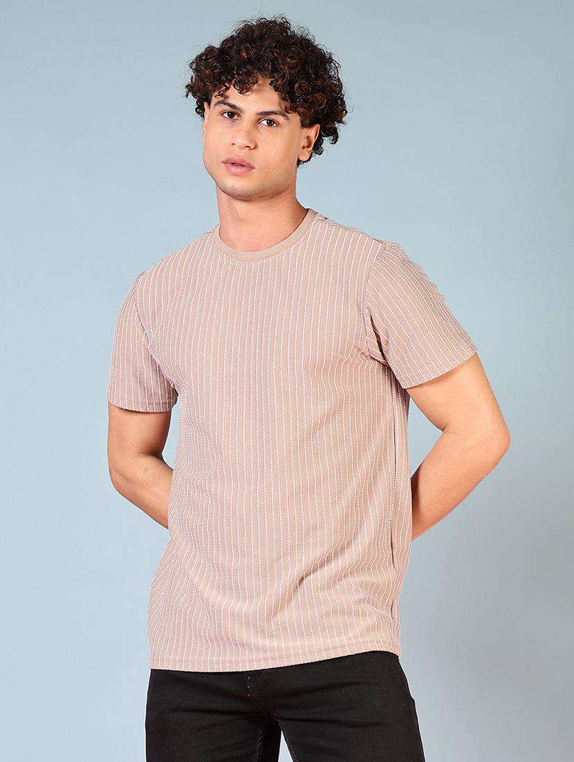 men printed round neck short sleeves t-shirt - 21749900 -  Standard Image - 1