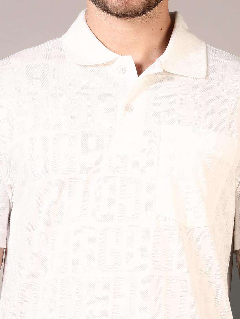men textured short sleeves polo t-shirt - 21749904 -  Standard Image - 4