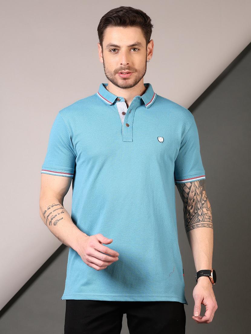 men solid short sleeve regular fit polo t-shirt - 21749909 -  Standard Image - 1