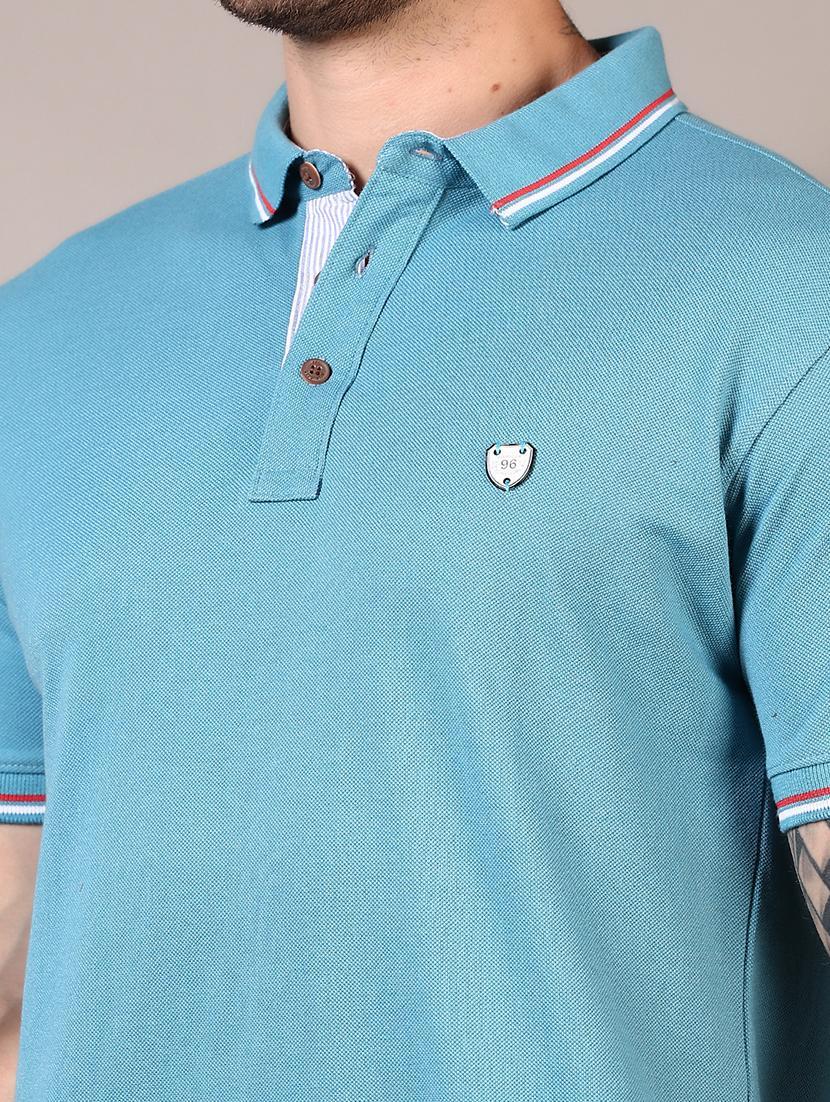men solid short sleeve regular fit polo t-shirt - 21749909 - Standard Image - 4