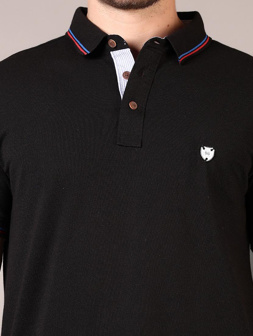 men solid short sleeve regular fit polo t-shirt - 21749910 - Standard Image - 4