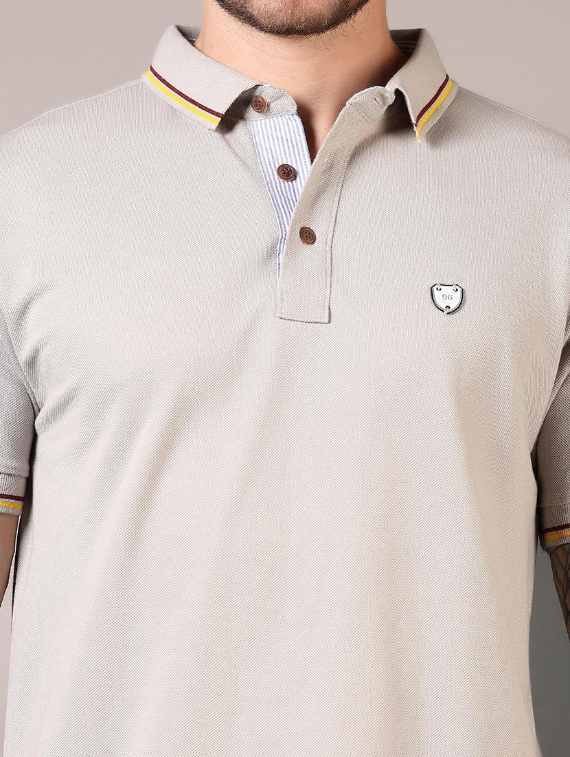 men solid short sleeve regular fit polo t-shirt - 21749911 - Standard Image - 4