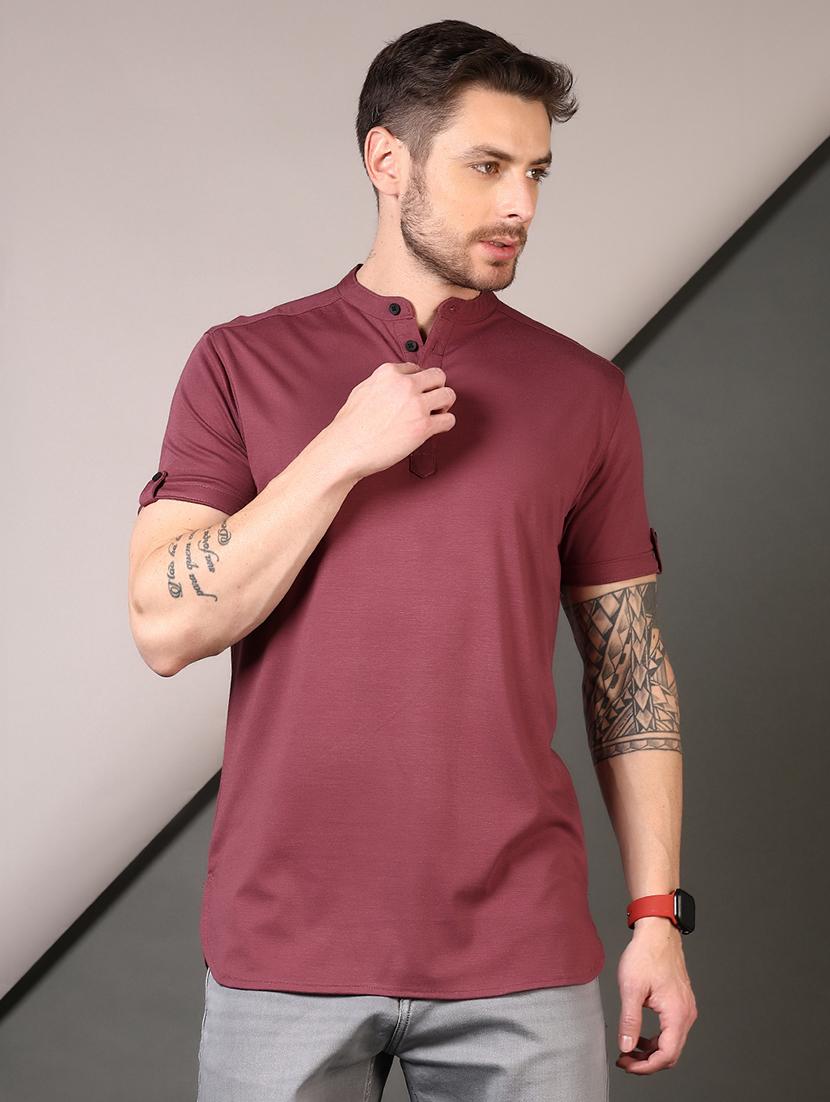 men short sleeves plain t-shirt