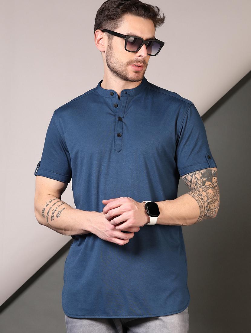 men short sleeves plain t-shirt - 21749916 - Standard Image - 1