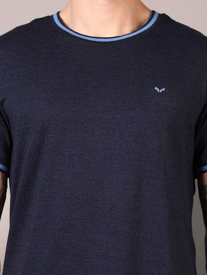 men solid round neck short sleeves t-shirt - 21749919 -  Standard Image - 4