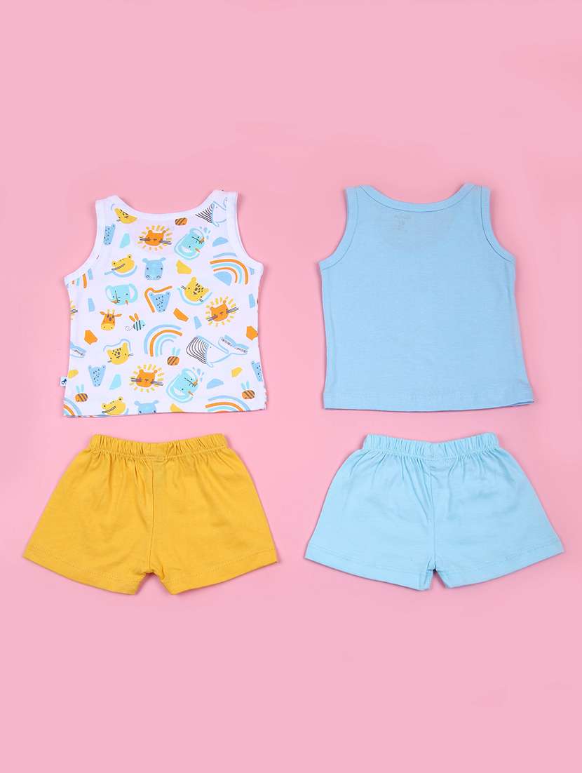 kids pack of 2 printed twin sets - 21749979 - Standard Image - 1