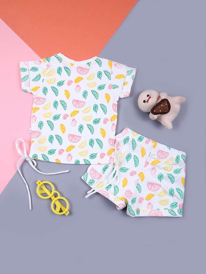 boys printed short sleeves twin set - 21749994 -  Standard Image - 1