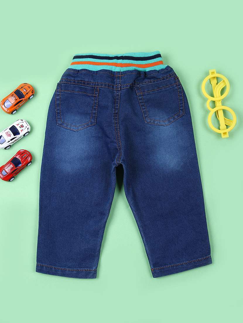 boys solid mid rise relaxed fit jean - 21749996 - Standard Image - 1