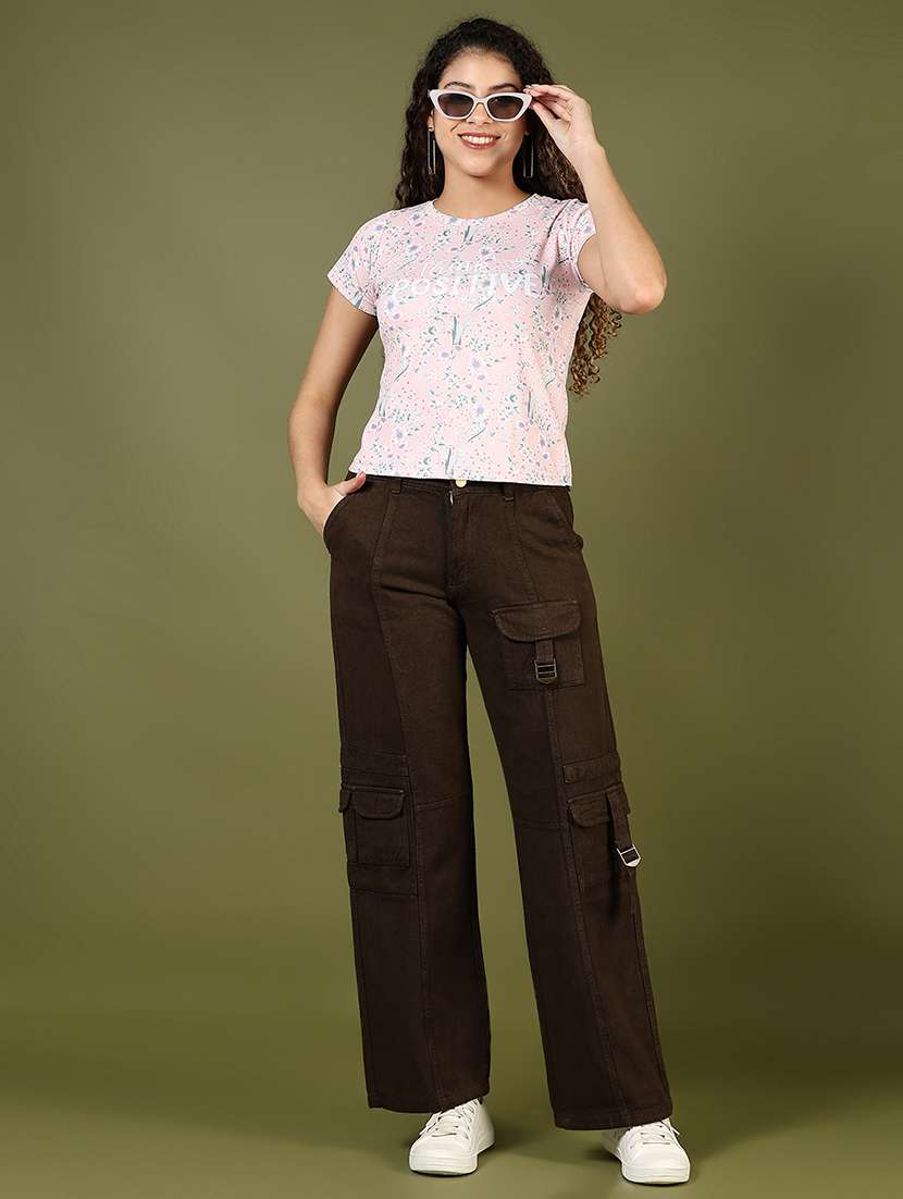 women printed short sleeve regular t-shirt - 21750002 - Standard Image - 4