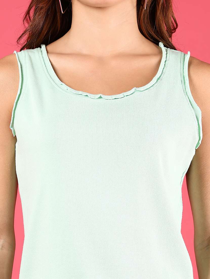 women solid sleeveless regular top - 21750057 -  Standard Image - 4