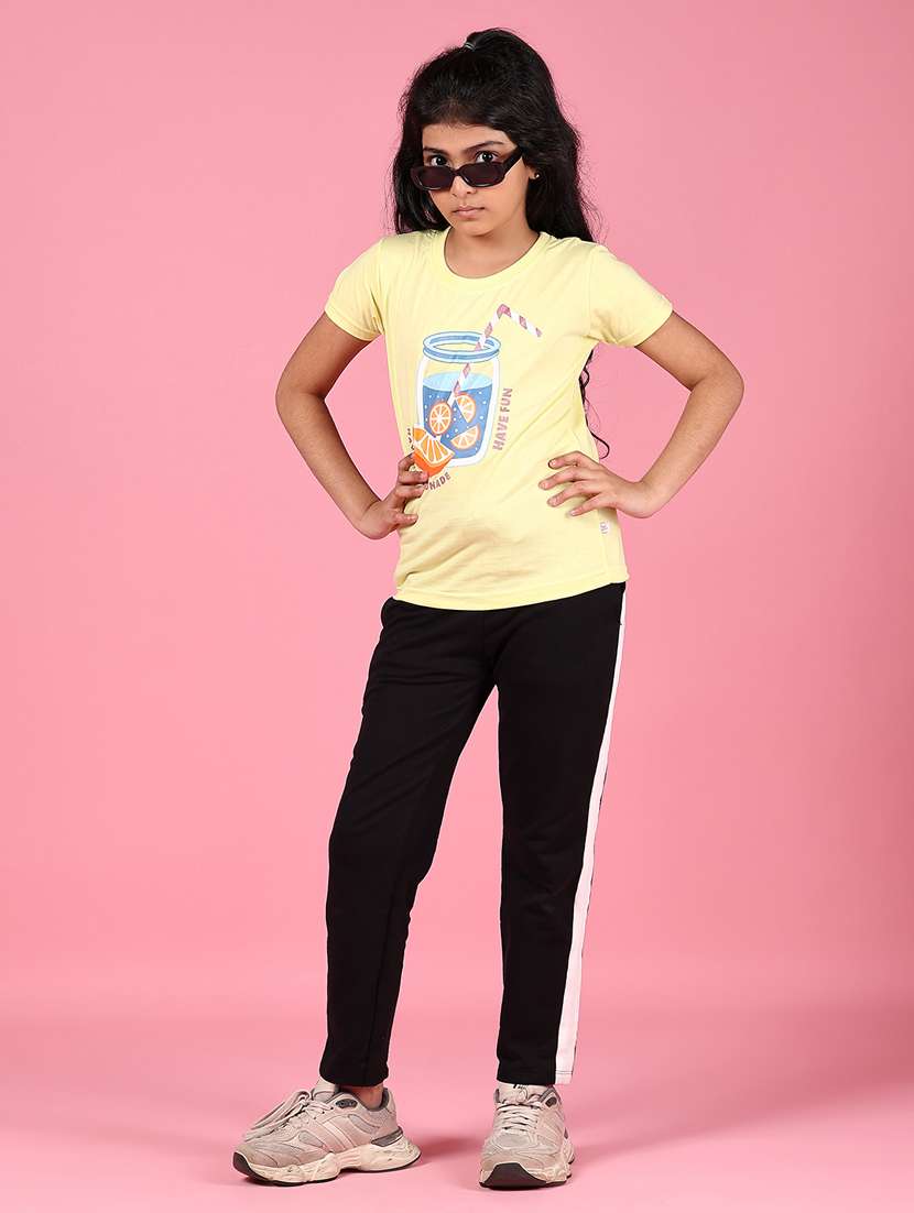 girls tapered mid rise track pants  - 21750072 -  Standard Image - 4