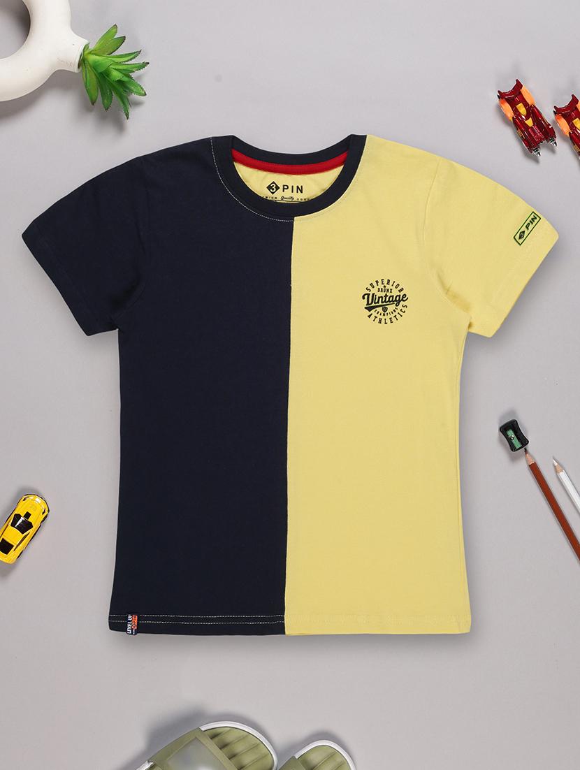 boys pack of 5 color block short sleeve t-shirt - 21750526 - Standard Image - 4