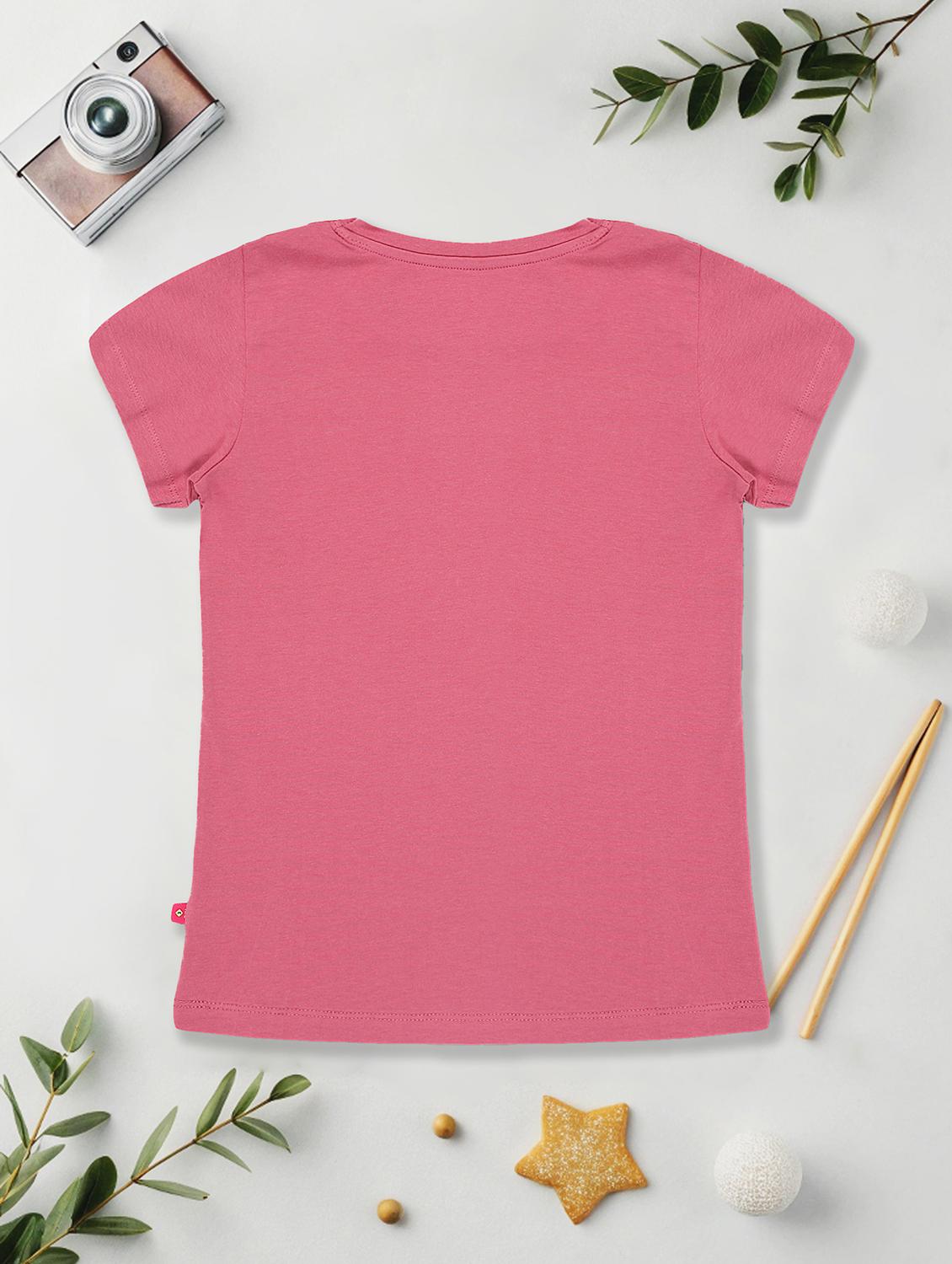 girls pack of 5 printed round neck t-shirt - 21750538 -  Standard Image - 1