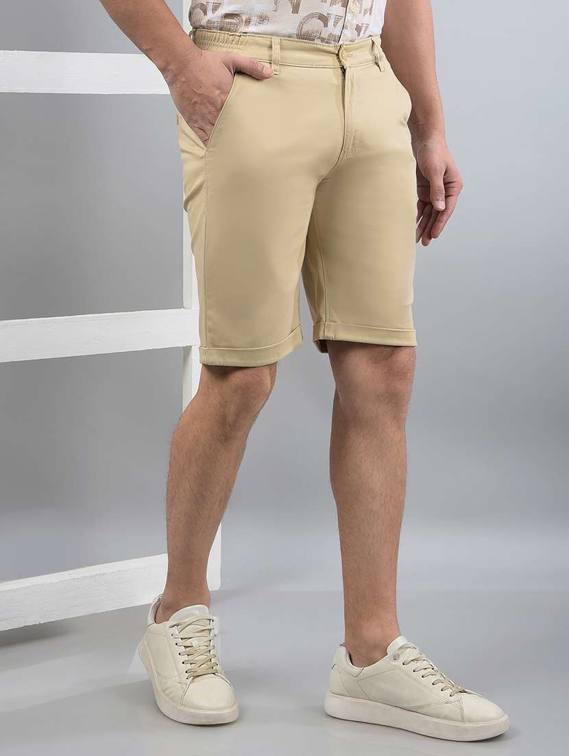 men solid mid rise short - 21750639 -  Standard Image - 1
