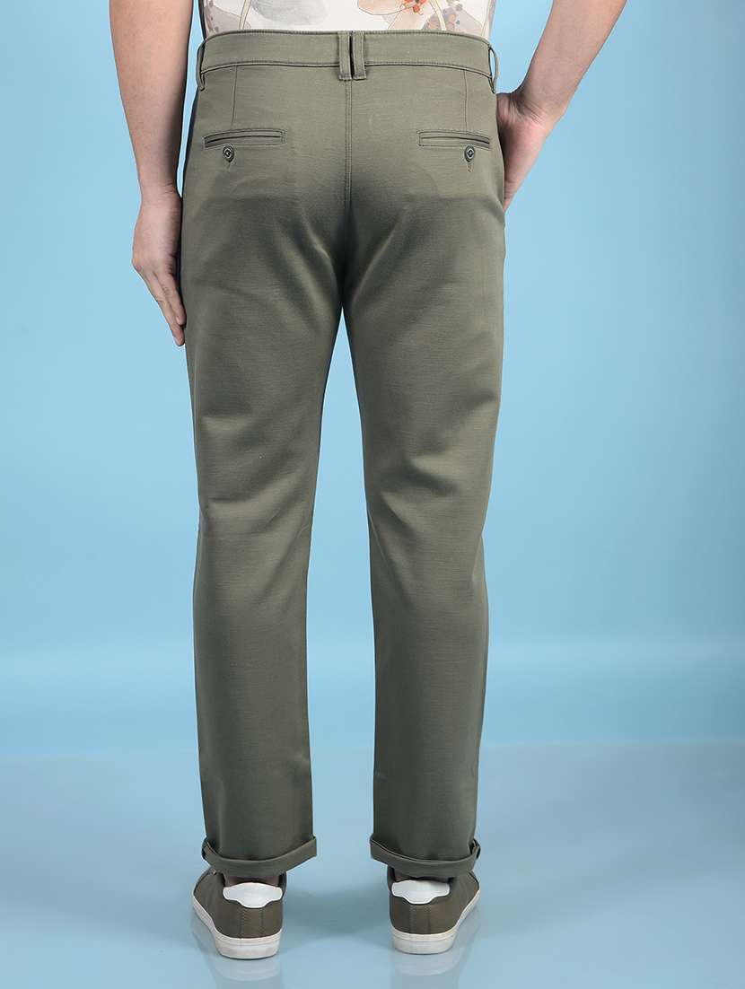 men solid mid rise chinos trouser  - 21750660 -  Standard Image - 4