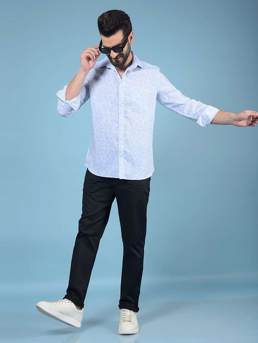 men solid mid rise chinos trouser  - 21750668 -  Standard Image - 4