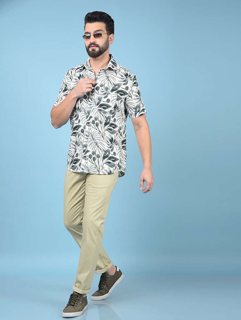 men solid mid rise chinos trouser  - 21750685 -  Standard Image - 4