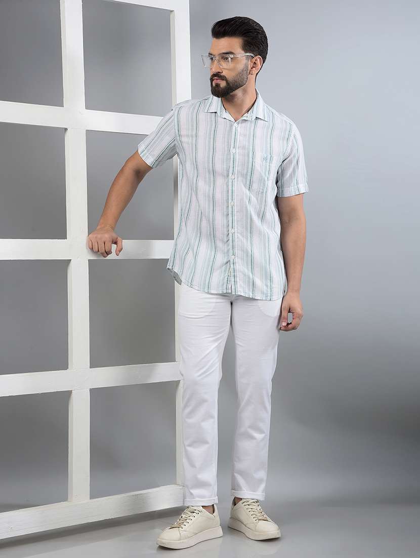 men solid mid rise chino trouser  - 21750695 -  Standard Image - 4