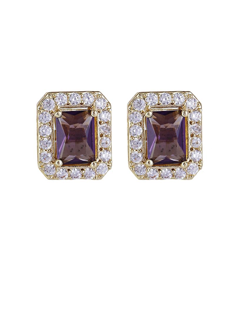 women stone studded stud earring - 21750798 - Standard Image - 1