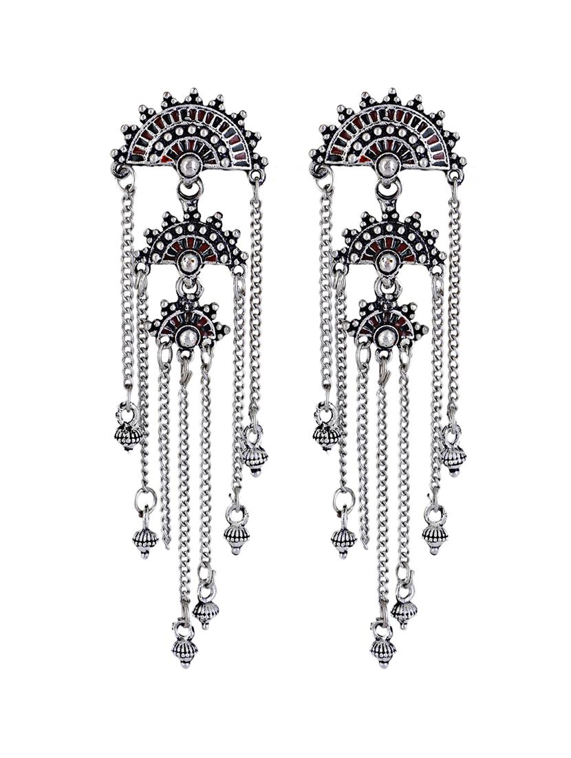 women oxidized drop earrings - 21750811 - Standard Image - 1