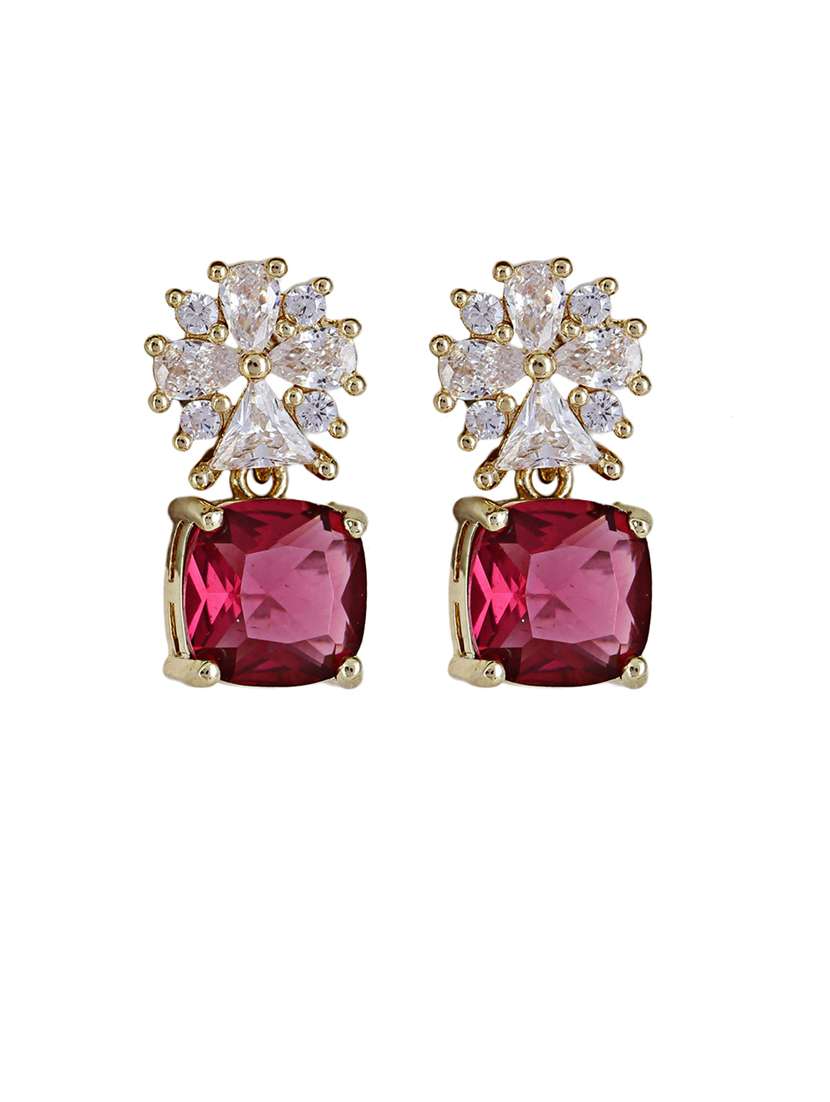 women stine studed drop earring - 21750817 -  Standard Image - 1