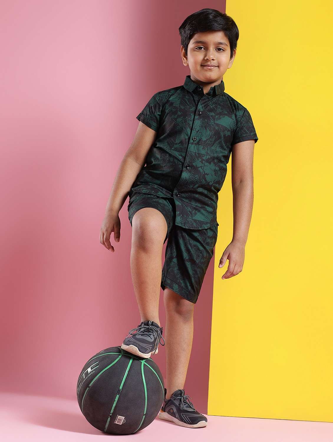 boys printed short sleeves co-ords set - 21750861 -  Standard Image - 1