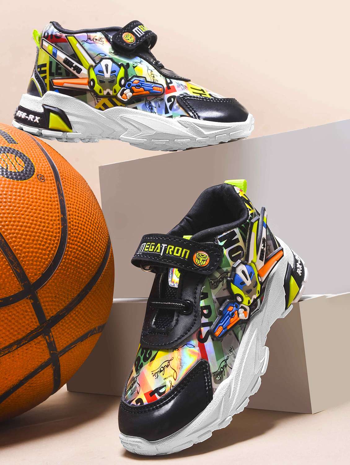 boys printed velcro sneaker - 21750889 -  Standard Image - 1