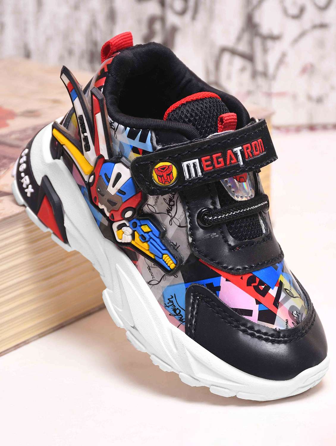 boys printed velcro sneaker - 21750890 -  Standard Image - 1