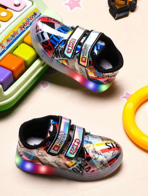 boys velcro led light-up sneaker - 21750909 -  Standard Image - 0