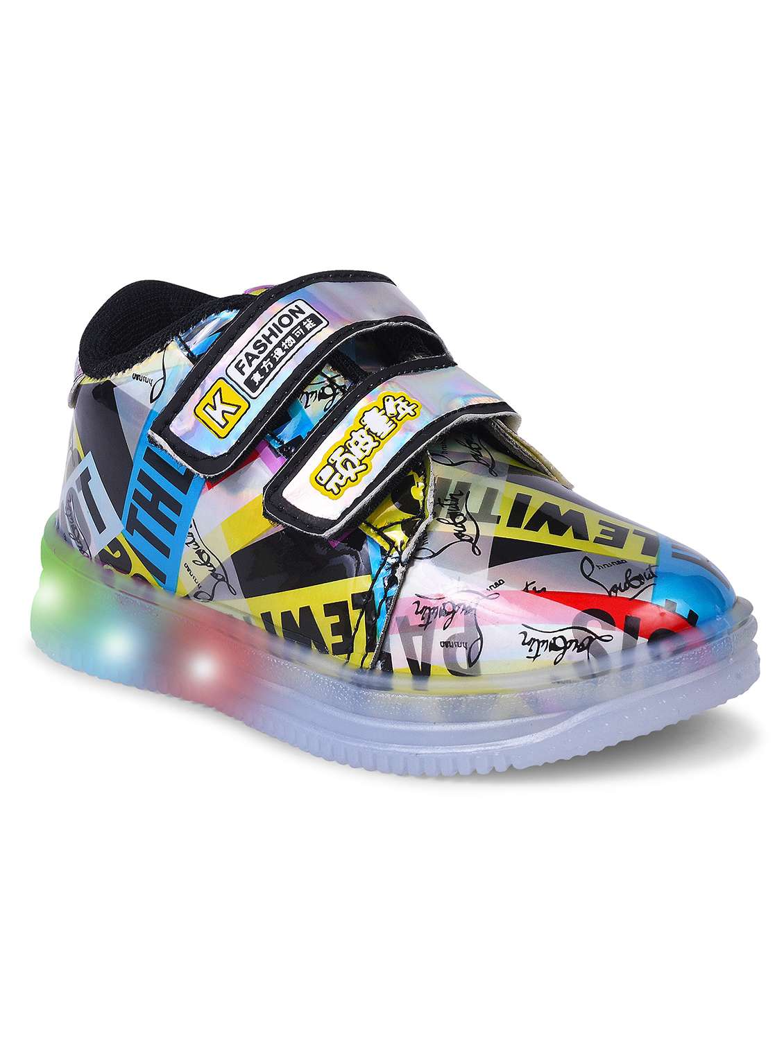 boys velcro led light-up sneaker - 21750910 -  Standard Image - 1