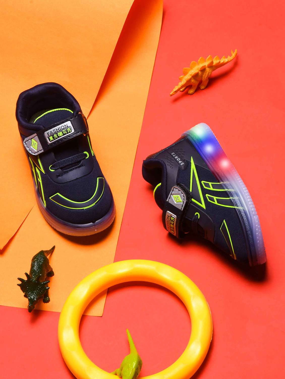 boys velcro led light-up sneaker - 21750913 - Zoom Image - 0