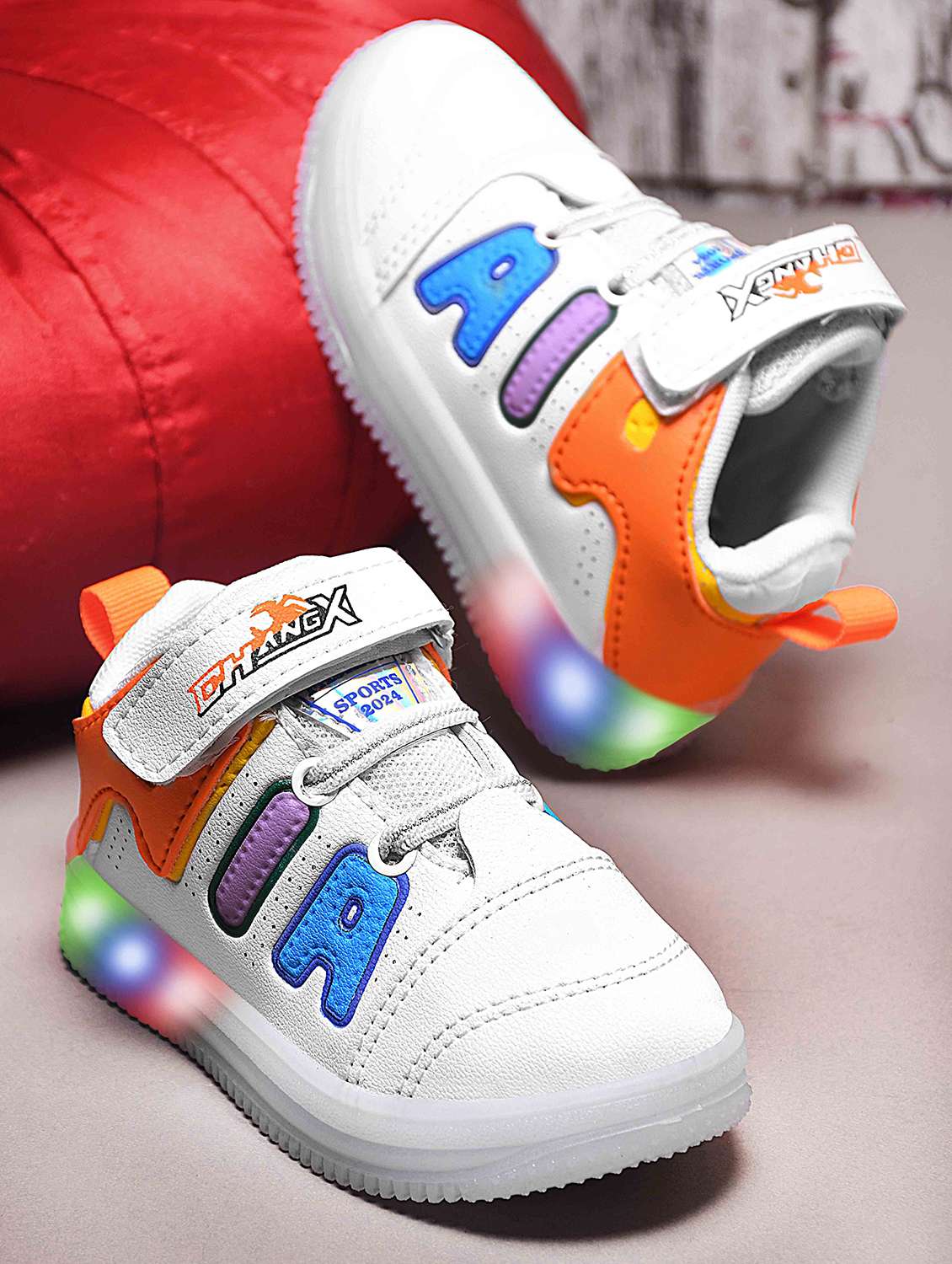boys velcro led light-up sneaker
