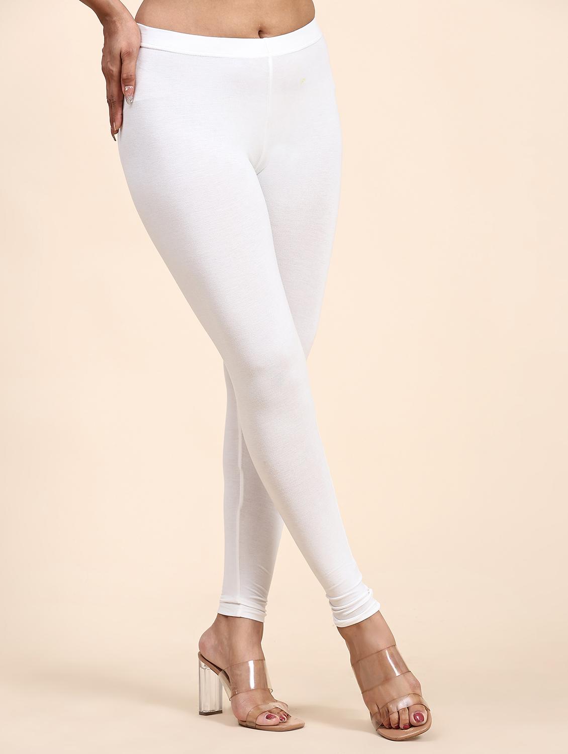 women pack of 2 solid mid rise legging - 21760434 - Standard Image - 4