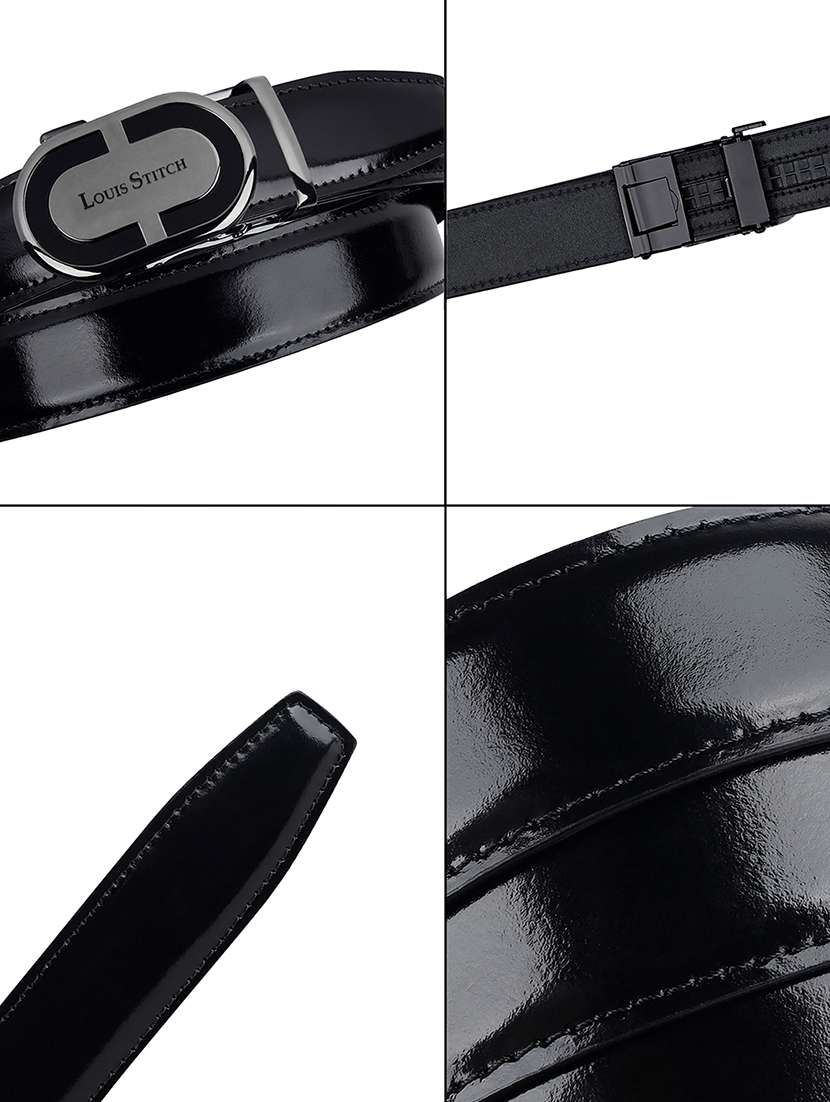 men black leather belt - 21761977 -  Standard Image - 4