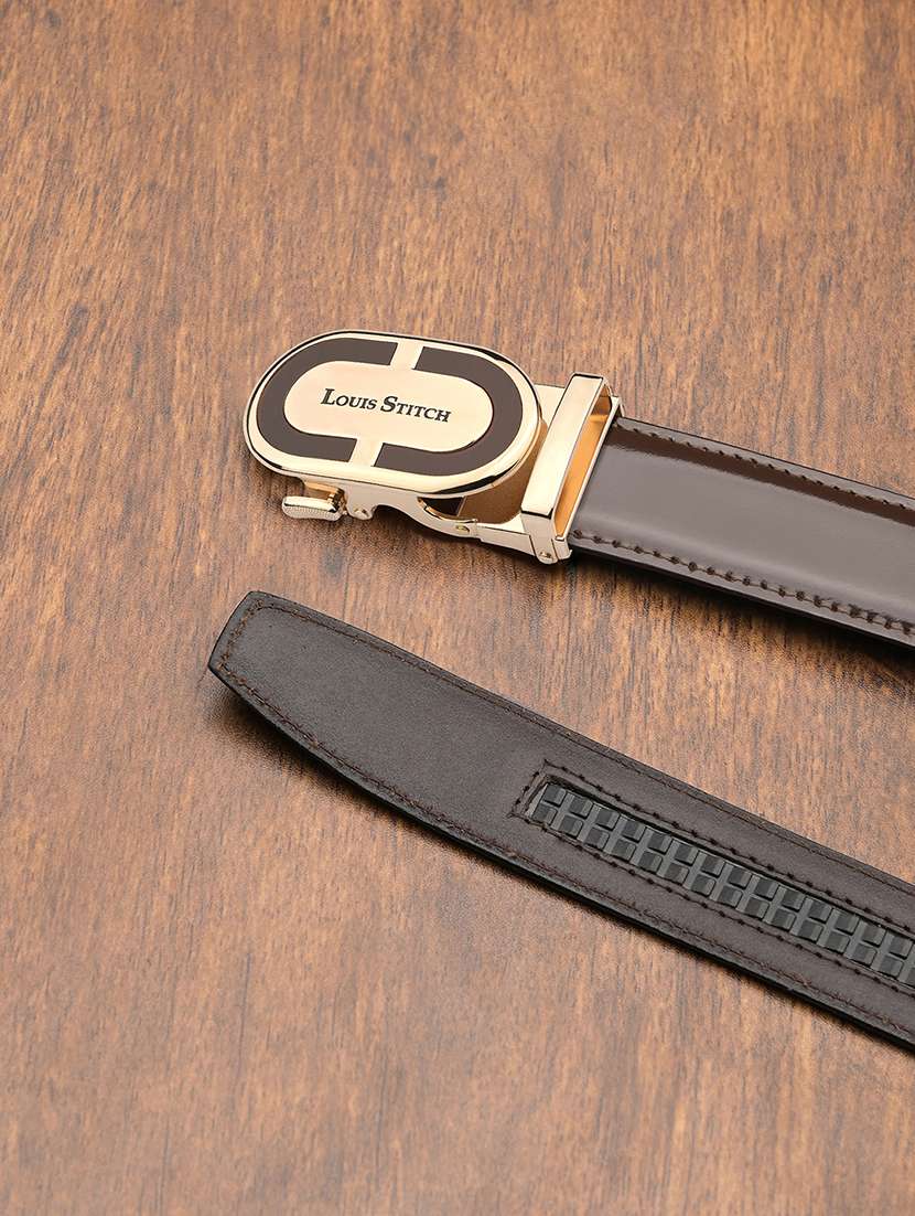 men brown leather belt - 21761978 -  Standard Image - 1