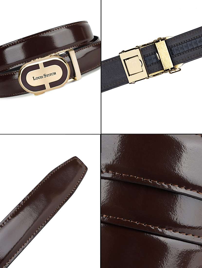 men brown leather belt - 21761978 -  Standard Image - 4