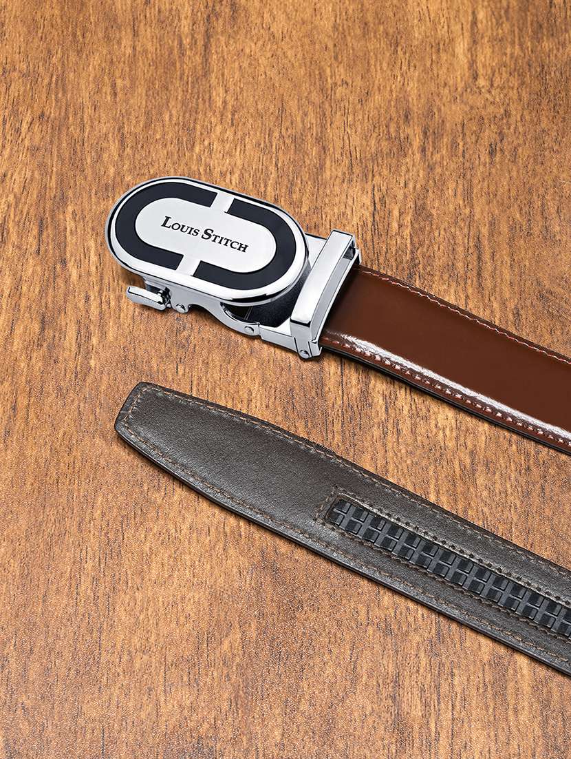 men brown leather belt - 21761982 -  Standard Image - 1