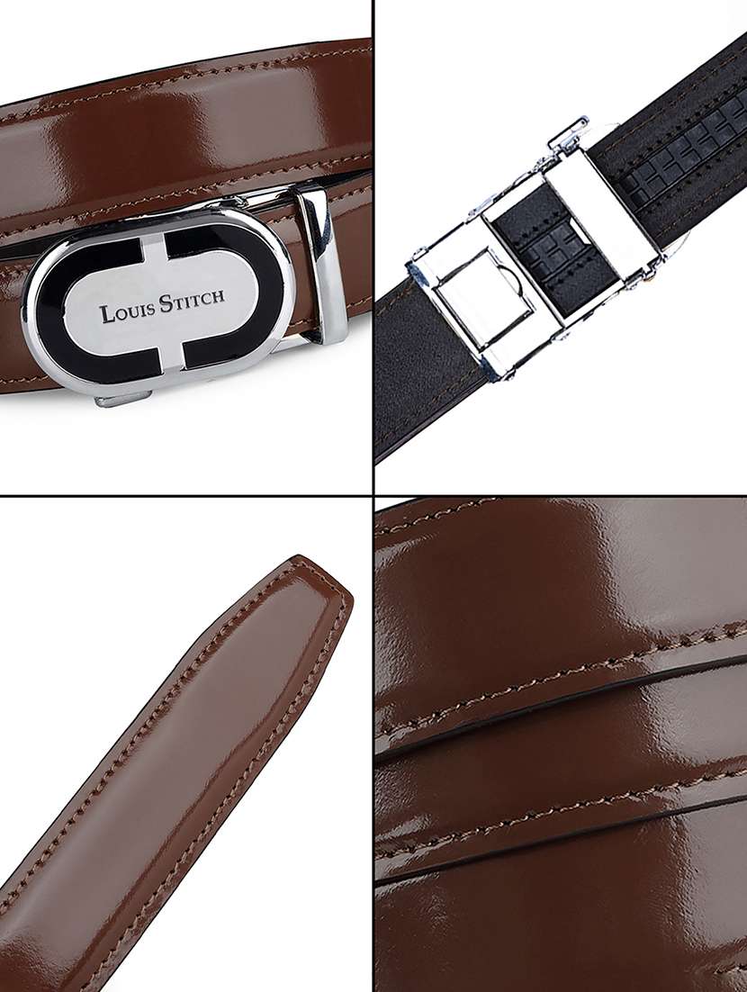 men brown leather belt - 21761982 -  Standard Image - 4