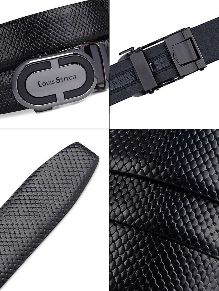 men black leather belt - 21761995 -  Standard Image - 4