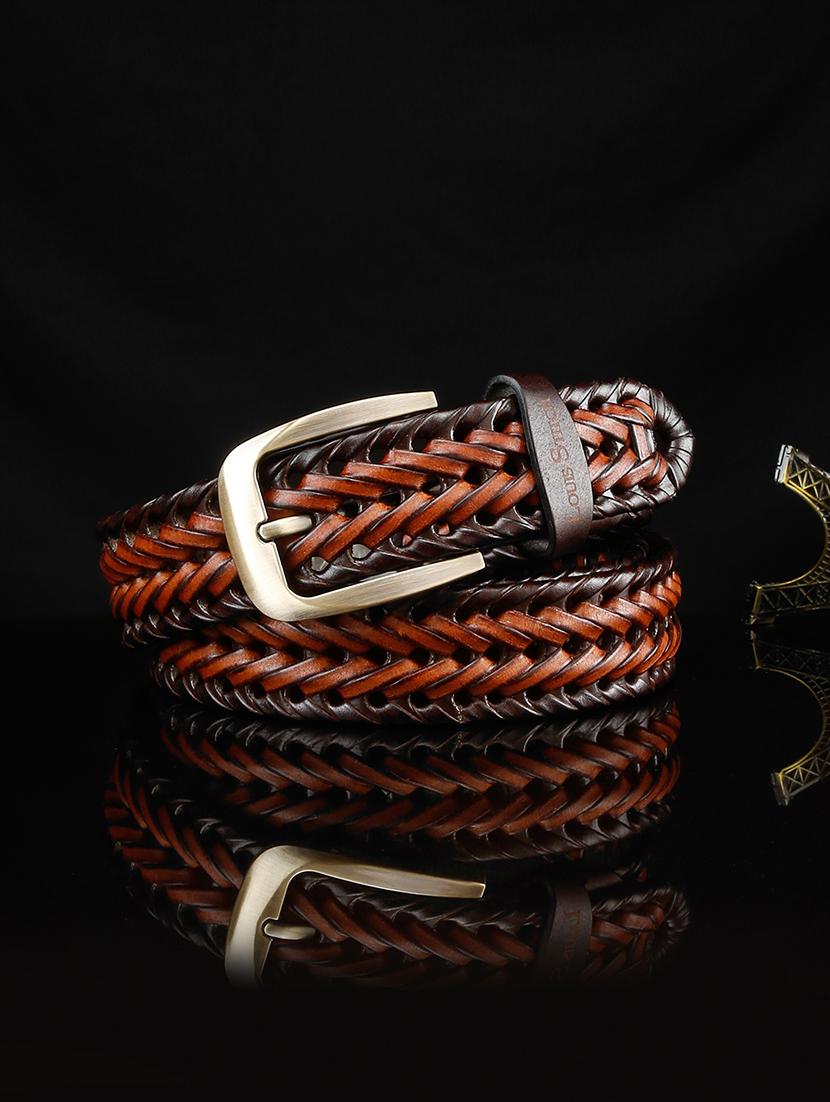 men textured pin buckle belt - 21761996 - Standard Image - 1